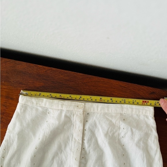 NWT st. roche ivory/ white eyelet polly midi skirt size extra small xs - Picture 11 of 11